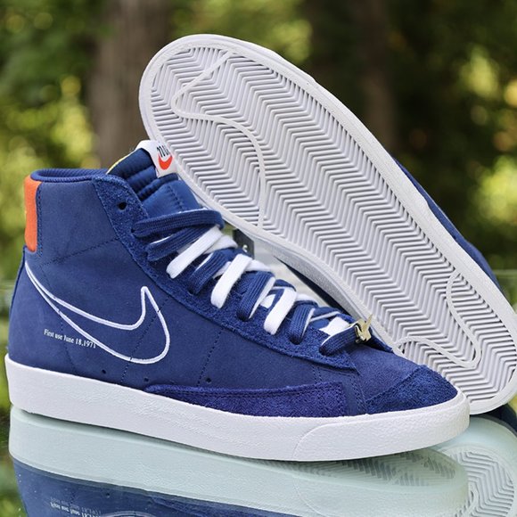 Nike Blazer Mid 77 First Use Deep Royal Blue Mens Size 10 - Picture 5 of 13